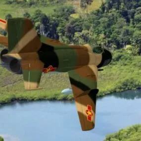 Soviet Fighter Aircraft Mig19 3d model