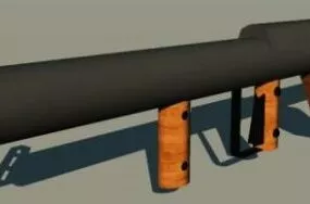 Ww2 Bazooka Weapon 3d model