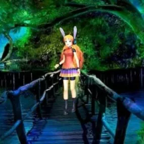 Fantasy Pose Girl Anime Character 3d model