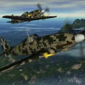 Ww2 Vintage Aircraft Macchi C205v 3d model