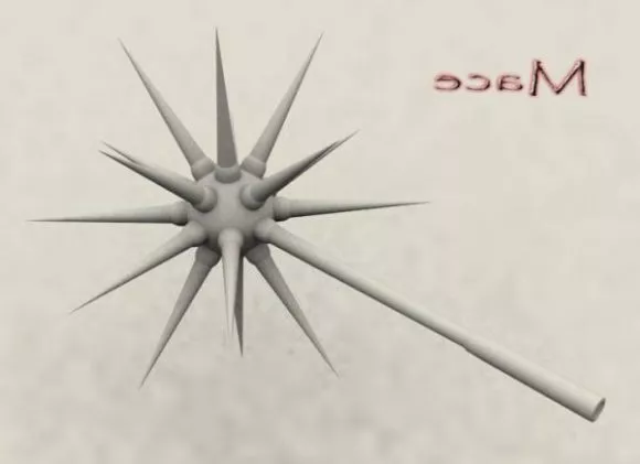 Mace Vintage Weapon 3d model Mace Vintage Weapon 3d model