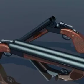 Vintage Pump Shot Gun 3d model