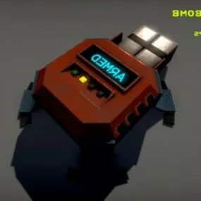 Magnetic Bomb Gaming Weapon 3d model