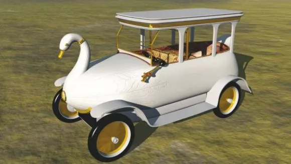Futuristic Car Toy 3d model