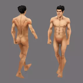 Sports Man Character Body 3d model