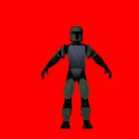 Armored Soldier Character 3d model