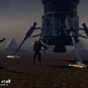 Planet Lander Space Capsule 3d model