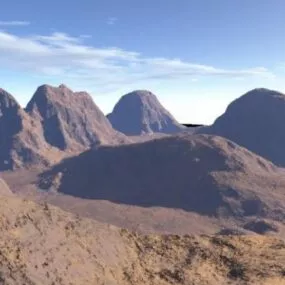Mars Planet Terrain 3d model