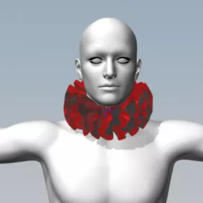 Fashion Clothing Ruff 3d model