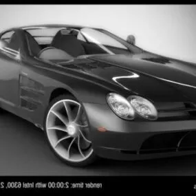 Mclaren Mercedes Convertible Car 3d model