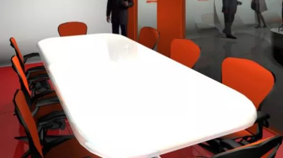 Glass Top Table Node Frame 3d model