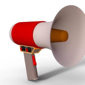 Megaphone Speaker 3d model