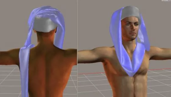 Music Band With Character And Instrument 3d model