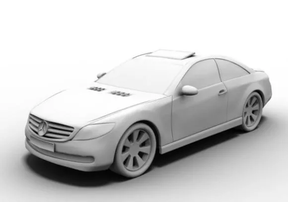 Vintage Car Packard Hearse 3d model