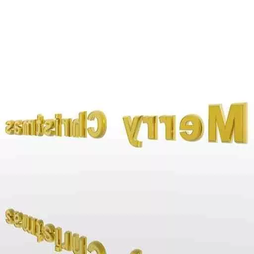 Green Scmoth Text Decoration 3d model