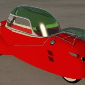Vintage Car Messerschmitt Kr200 3d model