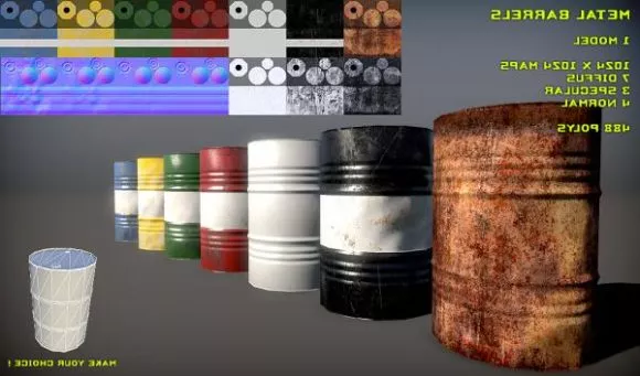 New Wood Barrel 3d model