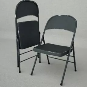 Steel Folding Chair 3d model