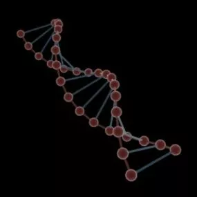 Science Microcell Dna+animation 3d model