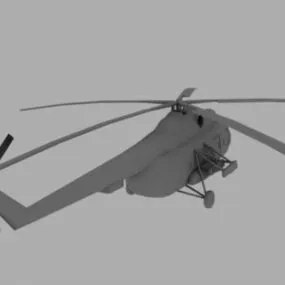 Mi8 Soviet Helicopter 3d model