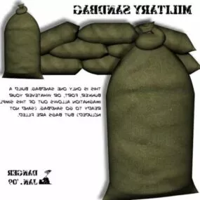 Military Sandbag 3d model