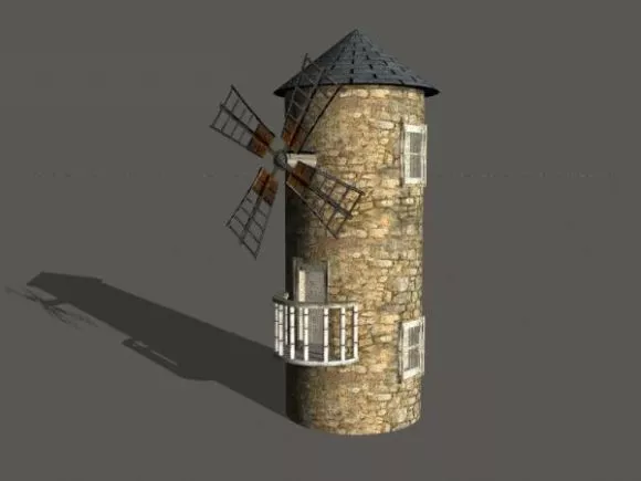 Ancient Rock Windmill 3d model Ancient Rock Windmill 3d model