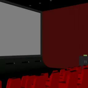 Mini Cinema Room 3d model