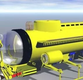 Mini Submarine Vehicle 3d model