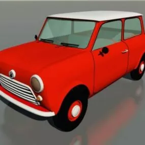 Vintage Mini Sedan Car 3d model