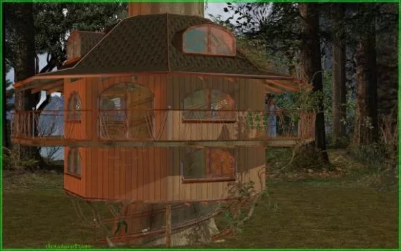 School House Building 3d model