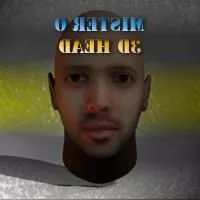 Middle East Man Head Sculpture 3d model