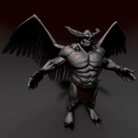 Horn Monster Character 3d model