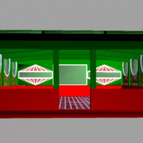 Small Exhibition Shop 3d model