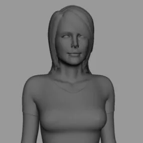 Girl Character 3d model
