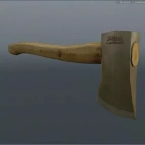 Modern Axe Branch Tree Handle 3d model