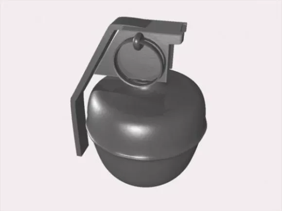 Modern Grenade Weapon 3d model Modern Grenade Weapon 3d model