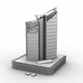 Modern Skyscraper Complex Building 3d model