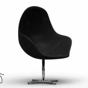 Modern Salon Chair Fixed Leg 3d model