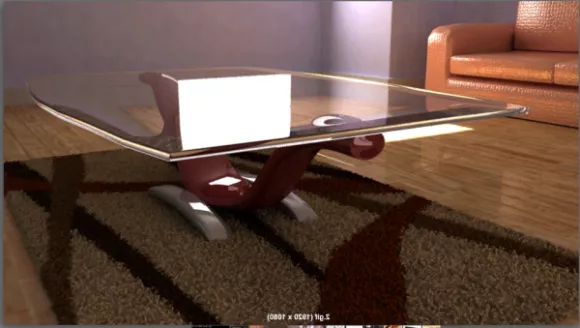 Table Chair And Tableware Decorative 3d model