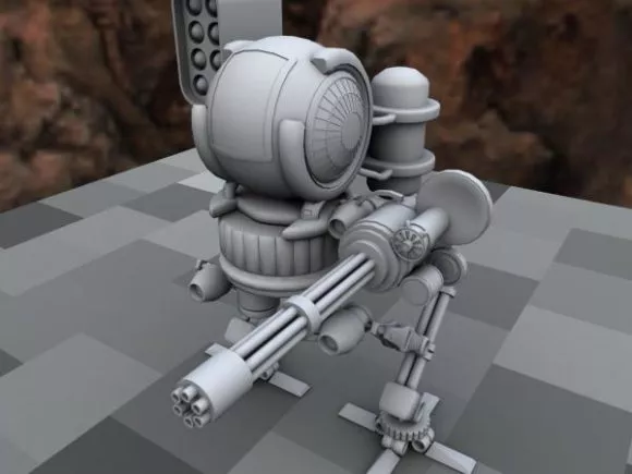 Crash Dummy Robot 3d model