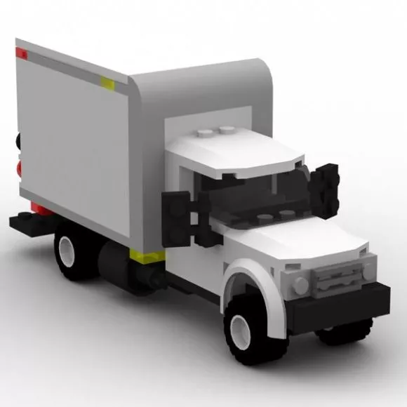 Modular Box Truck Vehicle 3d model Modular Box Truck Vehicle 3d model
