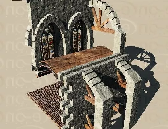 Apartment Building 3 Storey 3d model