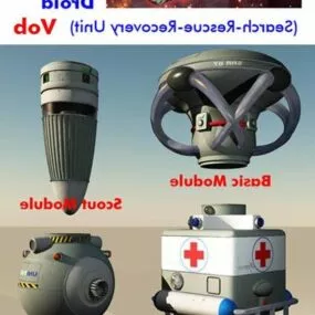 Droid Robot Modular 3d model