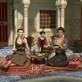 Traditional Girl Character 3d model