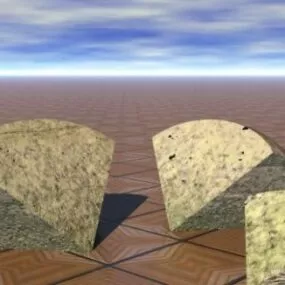 Moldy Cheese Food 3d model