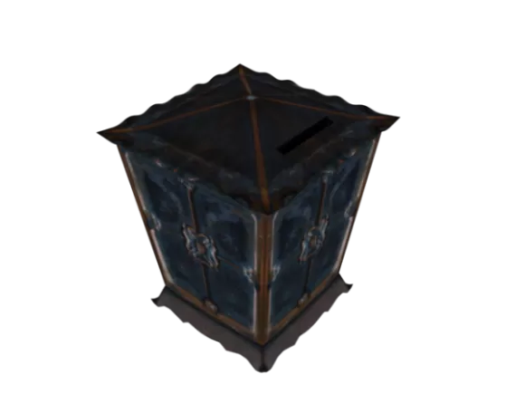 Rustic Money Treasure Box 3d model Rustic Money Treasure Box 3d model