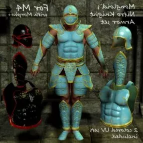 Knight Armor Character 3d model
