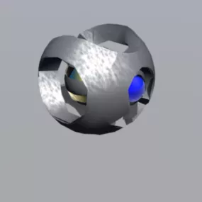 Droid Monitor Halo 3d model