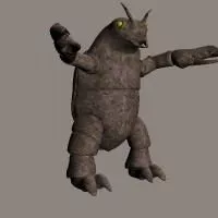Human Character In Bar Lowpoly 3d model