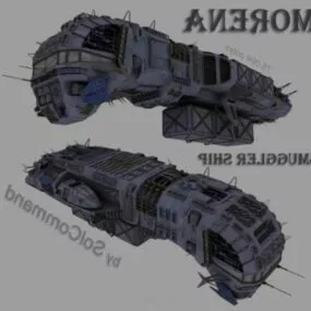 Scifi Ship Smuggler Spacecraft 3d model